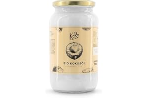 ‎KORO KoRo - Bio Kokosöl 1 Liter - Nativ - Kaltgepresstes Pflanzenöl - Bio-Qualität - Vorteilsglas