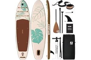 HITABAY Tavola SUP Gonfiabile con Accessori Completi, Tavola da Paddle Surf Gonfiabile 320 x 81 x 15 cm, Capacità di Carico Massima 150kg, Unisex-Adulto Stand Up Paddle Board