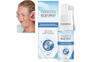 KOAHDE Spray Anti-Acouphènes Oreille,Soulagement des Acouphènes Auriculaires,Spray pour le Traitement des Oreilles,60ML,1PC,Soin Doux pour Les Oreilles,Spray Nettoyant Soin Cérumen