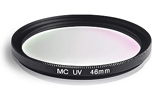 Ares Foto® MC UV Filter, Schutzfilter mit Mehrschichtvergütung für Canon Sony Nikon Leica Fujifilm Panasonic Pentax Sigma Tamron Pentax (46mm)