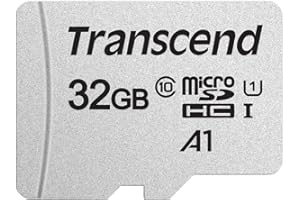 Transcend Tarjeta de Memoria microSDXC 300S 32GB Clase 10 con hasta 95/45 MB/s (para Smartphones, Cámaras Digitales y Consolas Nintendo) sin Adaptador SD - TS32GUSD300S