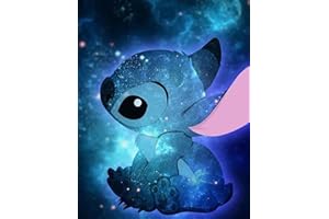 Tabeskly 5d Diamond Art Kits Adults Diamond Painting Kits for Adults UK Cartoon Stitch Jewel Bead Gem Crystal Crafts Dimond Picture Art Kit Adults Full Drill Kids Gift