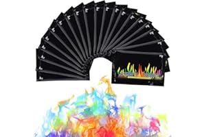 Herefun Buntes Feuerpulver 10g x 20, Bunte Farbwechsel Feuerfarben Set für Halloween und Weihnachten