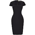 GRACE KARIN Womens Vintage Pencil Work Dress Short Cap Sleeve 1950s Bodycon Dress CL007597