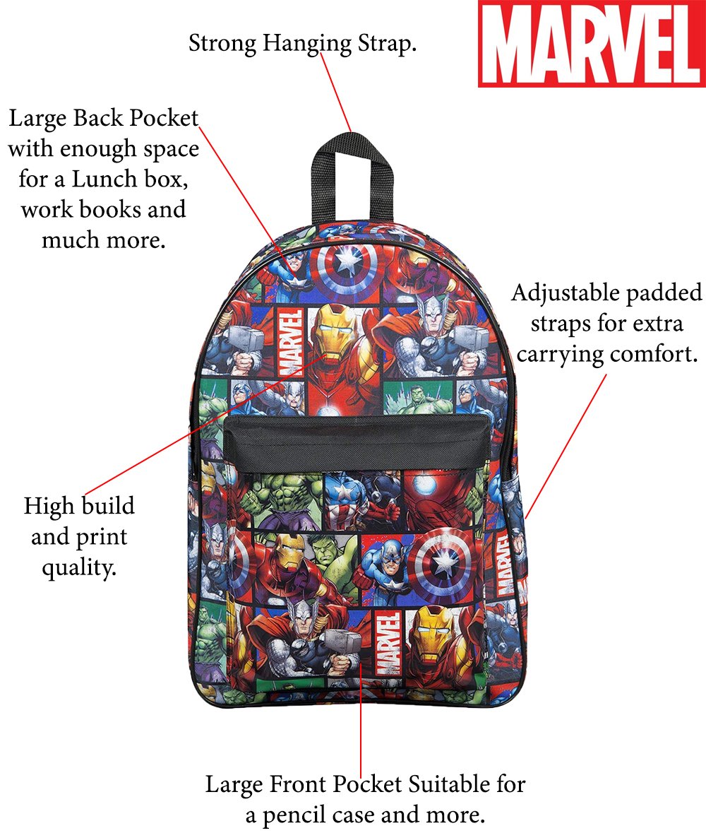 Marvel-Avengers-Kinderrucksack-Mehrfarbig-Mehrfarbig