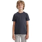 DeFacto Erkek &Ccedil;ocuk Regular Fit Kısa Kollu Tiş&ouml;rt, Siyah, 4/5 Yaş