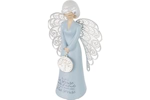 YOU ARE AN ANGEL ALF003I Fa Che Il Tuo Sorriso Cambi Il Mondo, Non Che Il Mondo Cambi Il Tuo Sorriso Angelo, 17 cm