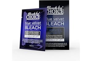 Professional Hair Bleach, Blonde by Choice Blue Velvet, Premium Hair Lightener, 9 Levels Of Lift, Inbuilt Blonde Toner, Perfect Bleach Hair Dye for Root Touch up, Highlights, Balayage, Ombre (100g)