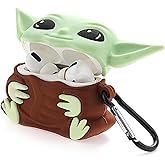 EWEC AirPods Pro 2. Nesil Uyumlu Fig&uuml;rl&uuml; Darbe Emici Silikon Kulaklık Kılıfı (Baby Yoda)