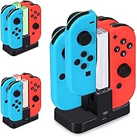 Caricatore per Nintendo Switch,[Più Recente] Diyife Stazionamento Di Ricarica per Switch Caricabatterie Supporta Joy-Con 4 in