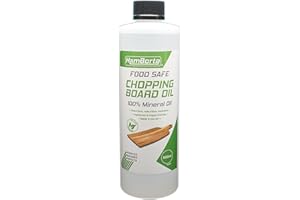 HemBorta® Olio Per Taglieri 500ml, 100% Olio Minerale Olio Minerale Alimentare, Olio Per Taglieri, Olio Per Legno Sicuro Per Alimenti