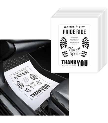Tappetini per auto usa e getta da 50 pezzi Tappetini di carta per autoveicoli