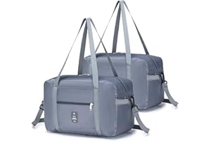 BKAZV 2X Bagaglio a Mano 40x20x25 Ryanair Borsone da Viaggio Pieghevole Borsa Ryanair Borsa Palestra Borsa da Viaggio Borsone Palestra Valigia Campeggio Borsone Valigia Borsa a Mano
