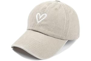 MAZELIKEHOOD Baseball Cap Adjustable Sport Unisex Breathable Heart Sun Hat for Women Men