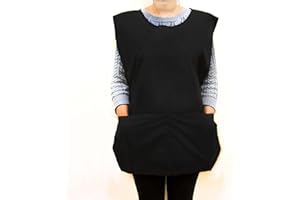 Haryali London Hairdressing Apron - Unisex Hairdressing Apron With Pockets - Black Aprons Catering - Hairdressers apron - Waterproof Barber Apron and Cleaning Vest, 1 Count (Pack of 1), 025481