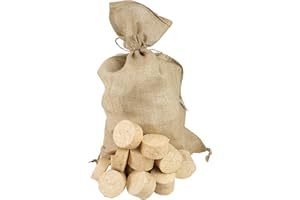DELEGN Bricchetti di legno naturale, lunga durata, prodotto e confezione 100% ecologico (30 KG)