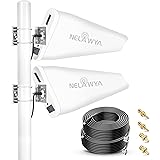 Nelawya 5G 4G LTE Log Periodica Array Antenna per esterni High Gain 7-12 dBi Antenna direzionale esterna MIMO con cavo a bass