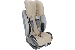 baby idea Housse pour siège d'enfant Auto 9/36 et 15/36 kg en Double éponge de Coton 100% (Beige)