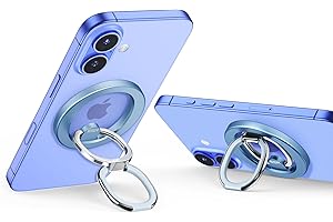 ESR Magnetyczny uchwyt na telefon do pierścienia MagSafe (HaloLock), uchwyt na telefon, zatrzaski, kompatybilny z uchwytem MagSafe, stojak MagSafe do serii iPhone 15/14/13/12, regulowana podpórka,