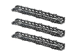 Ausuky 3 unids sierras de cadena 20 '' motosierra hoja de cadena 76 DL transmisión eslabones 0.325 paso 0.058 herramienta de calibre