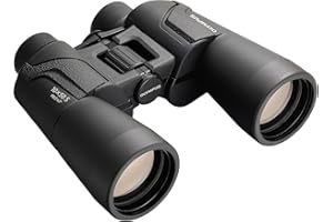 OM SYSTEM Prismáticos Olympus 10x50 S con correa, funda y 15 años de garantía. Imágenes claras, campo de visión gran angular, ligeros: ideales para la observación de conciertos, eventos deportivos y naturaleza.