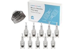 CARER SPARK Mikroigła 10 x 36 długość igły regulowana 0,25 mm – 2 mm urządzenie do mikroigieł zapasowa głowica strzykawki z przyłączem gwintowanym