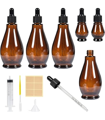 Roller flesjes edelstenen bruin glas 10ml essentiële olie parfumrollers