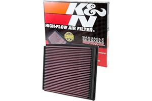 K&N Filtr powietrza silnika: wysoka wydajność, premium, zmywalny, filtr zamienny: kompatybilny z 1994-2009 AUDI/VOLKSWAGEN/SKODA (A4, A6, RS4, S4, S6, Allroad, Allroad Quattro, Passat, Superb) 33-2125