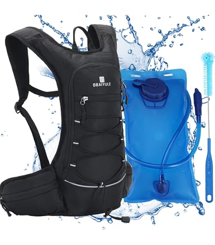 WLZP Sac à Dos Hydratation 15L Avec Vessie 2L - Léger, Imperméable, Idéal Randonnée Vélo Camping