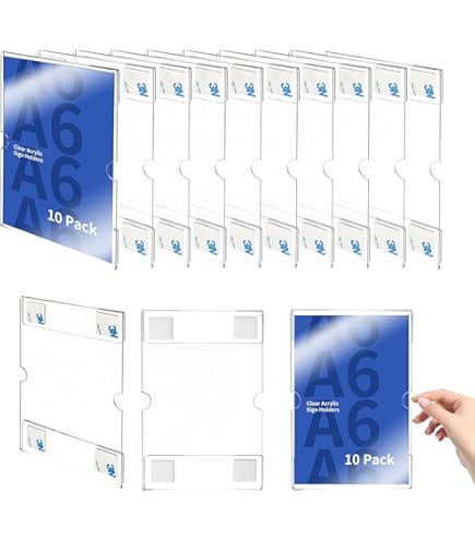 TUKA-i-AKUT 2 x A4 informatiehouder, in hoogte verstelbaar, draaibaar, portret/landschap, posterhouder, prikbord, standaard display voor verwisselbare reclame, zilver TKD8423-2X