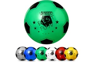 Best Sporting Ballon de Plage Amusant en PVC léger I Ballon de Plage de 23 cm I Logo coloré I Ballon en Caoutchouc I Ballon de Plage pour Enfant