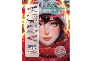 Coloriage mystere manga pour adulte: coloriage magique numéroté dans le style manga/japonais - spécial Noël - Art thérapie - Anti-Stress - idée cadeau Noël - Vol 3