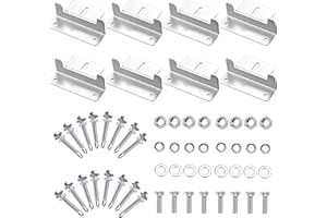 NEWTIC 8 Pièces Supports de Panneau Solaire, Support en Z, Panneau Solaire en Aluminium, pour Montage, Support de Panneau Solaire avec écrous et Vis, Panneau Solaire pourToit Plat, Camping-car