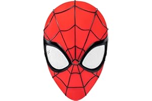 JAZWARES Marvel Youth Spider-Man Mask - Maschera 3D in plastica con cinturino elastico