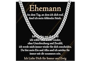 PDTU Gifts for Men, Stainless Steel Chain Love Gifts for Husband Boyfriend Dad Bonus Dad Becoming Dad Brother Son Necklace Men's Gift for Anniversary Birthday