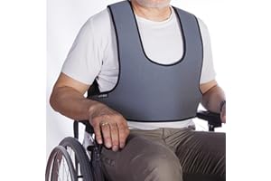 QUERALTO Mobiclinic Arnés Chaleco de sujeción Tipo Peto | para Silla de Ruedas, sillas y sillones de Descanso | para Personas con inestabilidad | Talla 2 (89-178 cm)