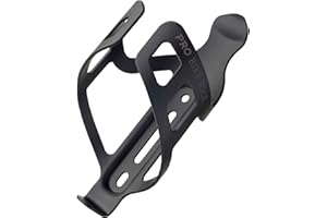 PRO BIKE TOOL Matt Black Bike Water Bottle Cage - Secure Retention System, No Lost Bottles - Lightweight & Strong Bicycle Bottle Holder - Quick & Easy to Mount - For Road & Mountain Bikes