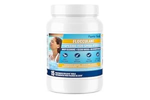 Puerto Verde • Floculant Naturel 15 Traitements. Clarifiant pour Les Petites Piscines et Les Spas. Éliminateur de Turbidité pour Une Eau Cristalline. Format Granulé à Utilisation Sûre.