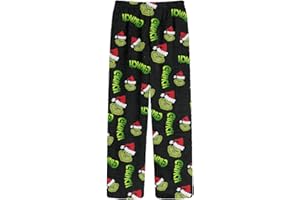 HGWOPGASD Pyjama de Noël pour femme Pantalon de pyjama en flanelle pour femme Pyjama confortable pour femme Pantalon de pyjama de Noël Vêtements de nuit de détente Imprimés de Noël Pyjama de Noël laid