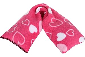 TEXTILES101 Microwavable Unscented Wheat Bags, Printed Fleece Microwave Heat Pack for Back, Neck, Joints and Shoulder Pain Relief 44cmx13cm (Hearts)