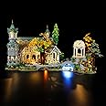 GEAMENT LED Light Kit Compatible with LEGO THE LORD OF THE RINGS: RIVENDELL - for Lord of the Rings 10316 Model (Building Set Not Included)