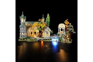 GEAMENT Oświetlenie LED Kompatybilne z LEGO WŁADCA PIERŚCIENI: RIVENDELL™ Icons 10316 Model do Składania Klocków (Zestaw Modeli Niezawarty)