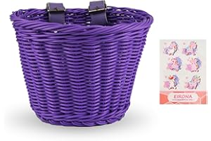 EIRONA Kids Bike Basket for 12-16 Children Bike, Boys & Girls Bike Accessories