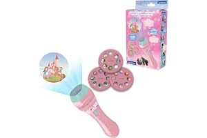 LEXIBOOK, Unicorn Story Projector, LTC050UNILXB | 3 våningsskivor, 24 bilder, fackla-ljus, skapa dina egna berättelser