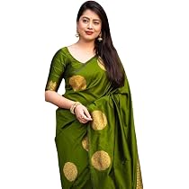 Sari En Soie Banarasi Kanjivamar Jaune Pour Femme – Avec Pièce De Chemisier, Longueur 5,25 M, Pour Mariage Et Fêtes Tenue Traditionnelle Indienne