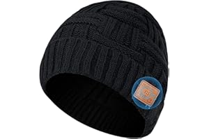COTOP Regalo Uomo Donna Cappello Bluetooth Berretto Sci Regalo Natale Cappello Sportivi Uomo Musicale Bluetooth Lavorato a Maglia Berretto Cappello Invernali con Cuffie Stereo e Microfono Vivavoce