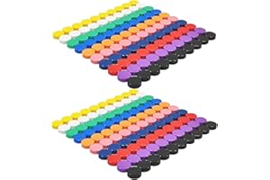 ZDZBLX Lot de 200 Aimant Frigo Magnetic Magnet Frigo, Aimant Puissant, Petit Rond Colorés Décoratifs Aimants pour Tableau Magnetique Frigo,Tableau Blanc, Salle de Classe, Bureau, Casiers (10 Couleurs)