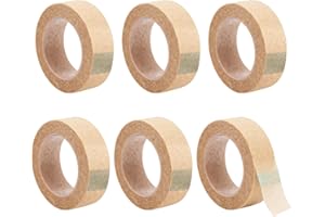 LEIKEDUN 6 Rouleaux Ruban de Peau Flexible, Micropore Sparadrap Chirurgical Médical Bande 1,2 cm x 9 m, Auto-Adhésif Bande de Soutien Respirante pour le Nez, Extensions de cils, Blessures, Gonflement, Sports