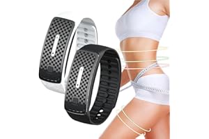 GLSAYZU Josfit Bracelet à Ultrasons, Bracelet Ultra Son, Bracelet En Titane Lympunclog, Bracelet Réglable Josfit Pour Homme Et Femme (Blanc+Noir)