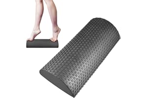 Yoassi 2 in 1 Rullo Semicircolare da Massaggio Fasciale Blocco da Esercizi di Equilibrio Nucleo, Foam Roller con Trigger Point per Allenamento delle Fasce Muscolari Schienale Esercizi Yoga Pilates